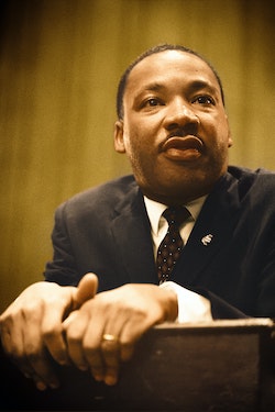 Photo by Unseen Histories on Unsplash: Martin Luther King press conference / [MST].